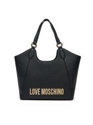 LOVE MOSCHINO Torebka JC4165PP1MKD0000 Czarny. Czarne shopper Love Moschino, bez wzorów, ze skóry, bez dodatków. Za 569.99 zł.