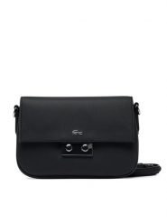 Lacoste Torebka NF4757DZ Czarny. Czarne listonoszki Lacoste, bez wzorów, ze skóry, bez dodatków. Za 709.99 zł.