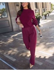 Milan Kiss Spodnie w kolorze czerwonym rozmiar: L. Czerwone spodnie materiałowe Milan Kiss, na co dzień, l, bez wzorów, z materiału. Za 130.99 zł.