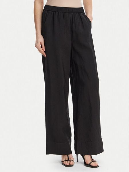 Marella Spodnie materiałowe Eremi 2613131154 Czarny Regular Fit. Czarne spodnie materiałowe Marella, bez wzorów, z materiału. Za 525.99 zł.