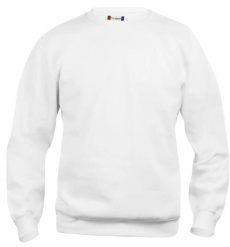 Clique Basic Roundneck Junior bluza z okrągłym dekoltem biała – white. Białe bluzy CLIQUE, bez wzorów, z bawełny, bez kaptura. Za 140.07 zł.