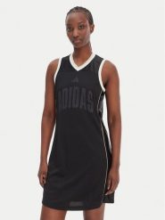 Adidas Sukienka codzienna Stadium JY6973 Czarny Slim Fit. Czarne sukienki Adidas, na co dzień, m, bez wzorów, z syntetyku, bez kołnierzyka, bez ramiączek, proste. Za 209.99 zł.