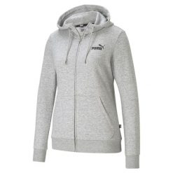 Bluza sportowa damska Puma B23605. Czarne bluzy Puma, na jesień, m, bez wzorów, z bawełny, z kapturem. Za 318.40 zł.