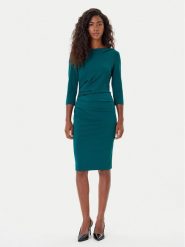 Rinascimento Sukienka koktajlowa CFC0126154003 Zielony Slim Fit. Zielone sukienki Rinascimento, m, bez wzorów, z syntetyku, wizytowe, bez kołnierzyka, bez ramiączek. Za 529.99 zł.