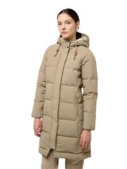Jack Wolfskin Płaszcz puchowy w kolorze beżowym rozmiar: L. Brązowe płaszcze Jack Wolfskin, l, bez wzorów, z puchu, bez kaptura. Za 856.56 zł.