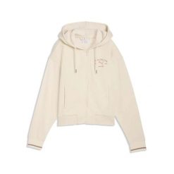 Bluza Puma Class Comfort Full-Zip Hoodie Tr Damskie. Białe bluzy Puma, s, bez wzorów, z bawełny, z kapturem. Za 313.99 zł.