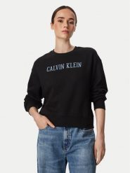 Calvin Klein Jeans Bluza Varsity LV047H806G Czarny Regular Fit. Czarne bluzy Calvin Klein Jeans, xs, bez wzorów, z bawełny, bez kaptura. Za 329.99 zł.