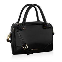 Shopperka damska BETLEWSKI BTF-06 CZARNY. Czarne shopper Betlewski, bez wzorów, ze skóry ekologicznej, bez dodatków. Za 139.99 zł.