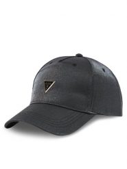 Guess Czapka z daszkiem AW5283 COT01 Czarny. Czarne czapki Guess, z aplikacjami, z bawełny. Za 139.99 zł.