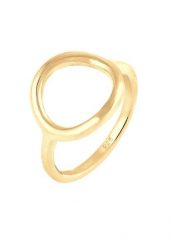 Elli Damski koło okrągły Geo Statement w srebrze 925 Sterling Silver Pierścionki 1 ct. Szare pierścionki Elli, srebrne. Za 263.99 zł.