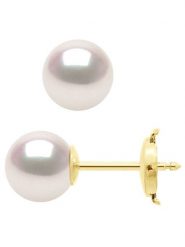 ATELIERS SAINT GERMAIN Złote kolczyki-wkrętki z perłami rozmiar: onesize. Białe kolczyki ATELIERS SAINT GERMAIN, z perłą, złote. Za 1,239.99 zł.