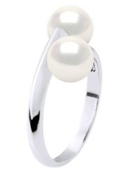 ATELIERS SAINT GERMAIN Srebrny pierścionek z perłami rozmiar: onesize. Białe pierścionki ATELIERS SAINT GERMAIN, z perłą, srebrne. Za 391.99 zł.
