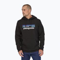 Bluza Patagonia P-6 Logo Uprisal. Czarne bluzy Patagonia, bez wzorów, bez kaptura. Za 329.99 zł.