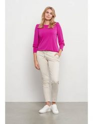 &Co Woman Koszulka "Laureen" w kolorze różowym rozmiar: S. Różowe bluzki &Co Woman, s, bez wzorów, bez kołnierzyka, bez ramiączek. Za 91.12 zł.