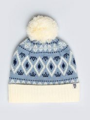 BIG STAR Czapka w kolorze błękitno-kremowym rozmiar: onesize. Brązowe czapki Big Star, bez wzorów, z materiału. Za 57.99 zł.