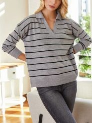 Milan Kiss Sweter w kolorze szarym rozmiar: M. Szare swetry Milan Kiss, m, bez wzorów, bez ramiączek. Za 152.99 zł.