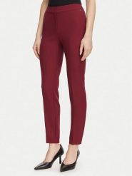HUGO Spodnie materiałowe Hagonia-1 50539991 Czerwony ciemny Slim Fit. Czerwone spodnie materiałowe Hugo, bez wzorów, z materiału. Za 549.99 zł.