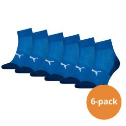 Skarpety Puma Sport Quarter Amortyzowane, 6 szt. Niebieskie. Niebieskie skarpety Puma, bez wzorów, z elastanu. Za 162.99 zł.