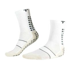 Skarpety Piłkarskie Unisex Adult 3.0 Mid Calf Cushioned. Białe skarpety TRUSOX, bez wzorów. Za 257.99 zł.