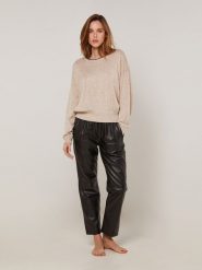 Rodier Sweter w kolorze beżowym rozmiar: L. Brązowe swetry Rodier, l, z aplikacjami, bez ramiączek. Za 239.99 zł.