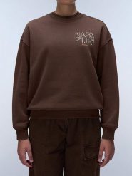 Napapijri Bluza w kolorze brązowym rozmiar: XXS. Brązowe bluzy Napapijri, xxs, bez wzorów, bez kaptura. Za 136.45 zł.