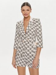 Elisabetta Franchi Marynarka GI-S61-41E2-V650 Écru Regular Fit. Marynarki i żakiety Elisabetta Franchi, s, bez wzorów, z syntetyku. Za 2,579.00 zł.