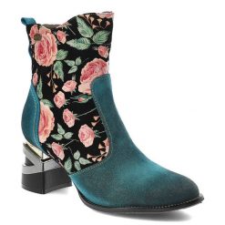Niebieskie Botki Laura Vita Eleganckie Skórzane Buty Na Obcasie. Niebieskie botki Laura Vita, bez wzorów, bez obcasa, na obcasie, bez zapięcia. Za 429.00 zł.