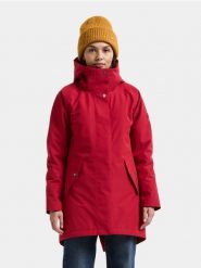 Didriksons Parka Kobiety czerwony, 36. Czerwone parki Didriksons, eleganckie, bez kaptura. Za 1,249.95 zł.