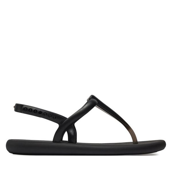 Sandały Ipanema. Czarne sandały Ipanema, bez wzorów, bez obcasa, na płaskiej podeszwie, bez zapięcia. Za 139.99 zł.