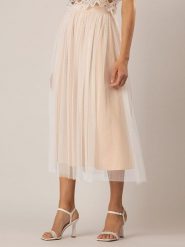 APART Spódnica w kolorze kremowym rozmiar: 38. Brązowe spódnice Apart, bez wzorów, midi. Za 198.10 zł.