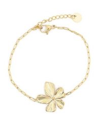 MOODE Bransoletka "Cassandre" z elementem ozdobnym rozmiar: onesize. Żółte bransoletki MOODE, ze stali. Za 34.99 zł.