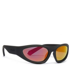Okulary przeciwsłoneczne Polaroid. Czarne okulary przeciwsłoneczne Polaroid, bez wzorów. Za 159.99 zł.