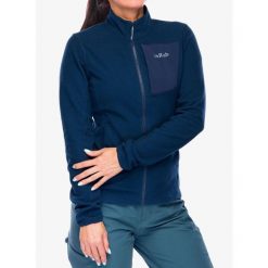 Bluza rozpinana damska Rab Tecton Jacket. Niebieskie bluzy RAB, l, bez wzorów, bez kaptura. Za 282.99 zł.