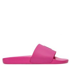 Klapki Polo Ralph Lauren. Czerwone klapki Polo Ralph Lauren, bez wzorów, bez obcasa. Za 229.99 zł.