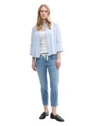 Tom Tailor Dżinsy - Slim fit - w kolorze niebieskim rozmiar: W29/L26. Niebieskie jeansy Tom Tailor, l, bez wzorów, z podwyższonym stanem. Za 100.99 zł.