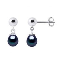 Pearl Addict Srebrne kolczyki-wkrętki z perłami rozmiar: onesize. Czarne kolczyki Pearl Addict, z perłą, srebrne. Za 143.17 zł.