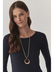 TATUUM Pozłacany naszyjnik z zawieszką - dł. 80 cm rozmiar: onesize. Żółte naszyjniki Tatuum, metalowe. Za 87.19 zł.