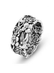 Nomad Srebrny pierścionek rozmiar: 52. Szare pierścionki Nomad, srebrne. Za 173.99 zł.