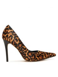 MICHAEL Michael Kors Szpilki Elyse 40F5EYHP1H Brązowy. Brązowe szpilki MICHAEL Michael Kors, bez wzorów, ze skóry, bez obcasa, na szpilce, bez zapięcia. Za 579.99 zł.