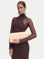 Elisabetta Franchi Torebka BS-29A-67E2-V220 Beżowy. Brązowe kopertówki Elisabetta Franchi, bez wzorów, ze skóry, bez dodatków. Za 939.99 zł.