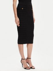 Guess Spódnica ołówkowa W5YD66 Z0130 Czarny Slim Fit. Czarne spódnice Guess, xl, z aplikacjami, z wiskozy, ołówkowe. Za 479.99 zł.