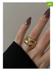 Lodie Silver Pierścionki (2 szt.) rozmiar: onesize. Szare pierścionki Lodie Silver, z mosiądzu. Za 100.99 zł.