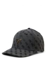 GUESS czapka z logo Kobiety szary, ONE SIZE. Szare czapki Guess, z aplikacjami, z żakardem. Za 159.95 zł.