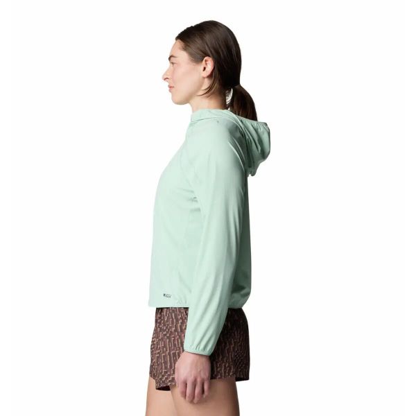 Bluza damska z kapturem Mountain Hardwear Sunshield™. Niebieskie bluzy Mountain Hardwear, l, bez wzorów, z materiału, z kapturem. Za 380.00 zł.
