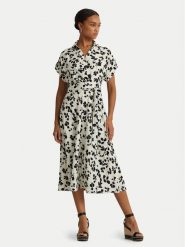Lauren Ralph Lauren Sukienka koszulowa 250932707001 Écru Regular Fit. Sukienki Lauren Ralph Lauren, bez wzorów, z syntetyku, bez kołnierzyka, bez ramiączek, koszulowe. Za 939.99 zł.