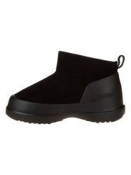 Moon Boot Skórzane botki "Luna Low" w kolorze czarnym rozmiar: 45. Czarne botki Moon Boot, bez wzorów, z materiału, bez obcasa, bez zapięcia. Za 489.95 zł.