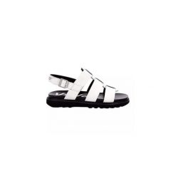 Sandały KICKERS NEOSINEAD Biały. Białe sandały Kickers, bez wzorów, ze skóry, bez obcasa, bez zapięcia. Za 251.99 zł.