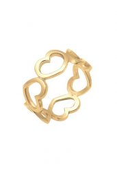 Elli Damski pierścionek z wyciętym symbolem serca ze srebra próby 925 Sterling Silver Pierścionki 1 ct. Szare pierścionki Elli, srebrne. Za 213.99 zł.