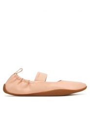 Calvin Klein Baleriny Ballet Sneaker Mj Lth HW0HW03308 Kremowy. Białe baleriny Calvin Klein, bez wzorów, ze skóry, bez obcasa. Za 409.99 zł.