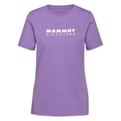 Koszulka damska Mammut Core Classic. Fioletowe bluzki Mammut, bez wzorów, sportowe, bez kołnierzyka, bez ramiączek. Za 139.99 zł.